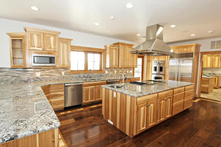 Alder Walnut Hickory And Cherry Are, Hickory Kitchen Cabinets With Dark Wood Floors