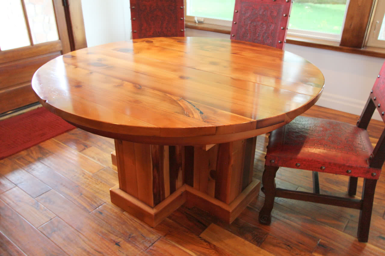 View of Custom pieces from posts & railings, barn doors, mantels & furniture ...