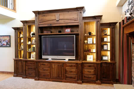 Light Up Interior Of Cabinets Hutch Or Entertainment Center