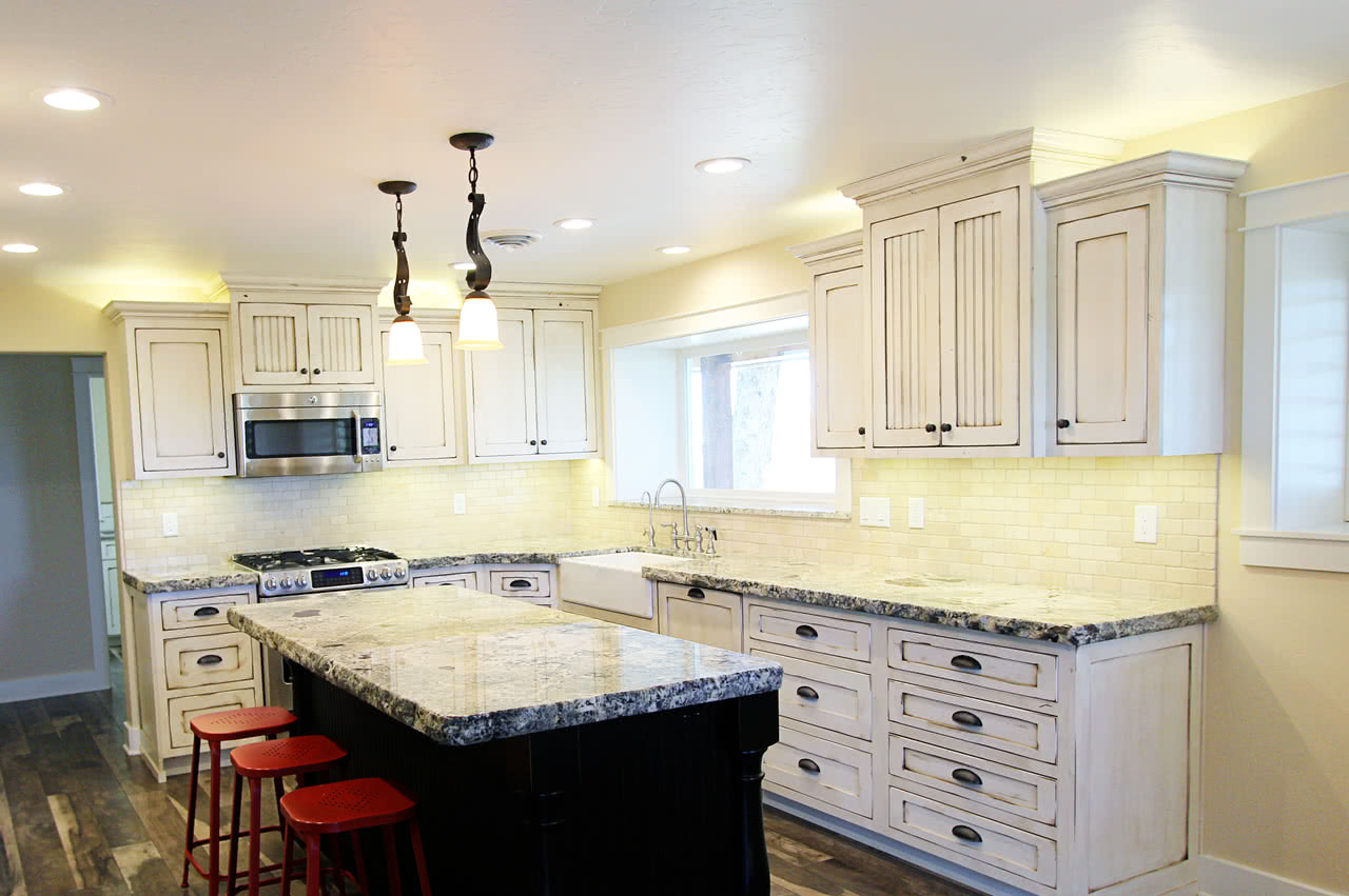Above cabinet lights highlight décor, add ambiance & a ...
